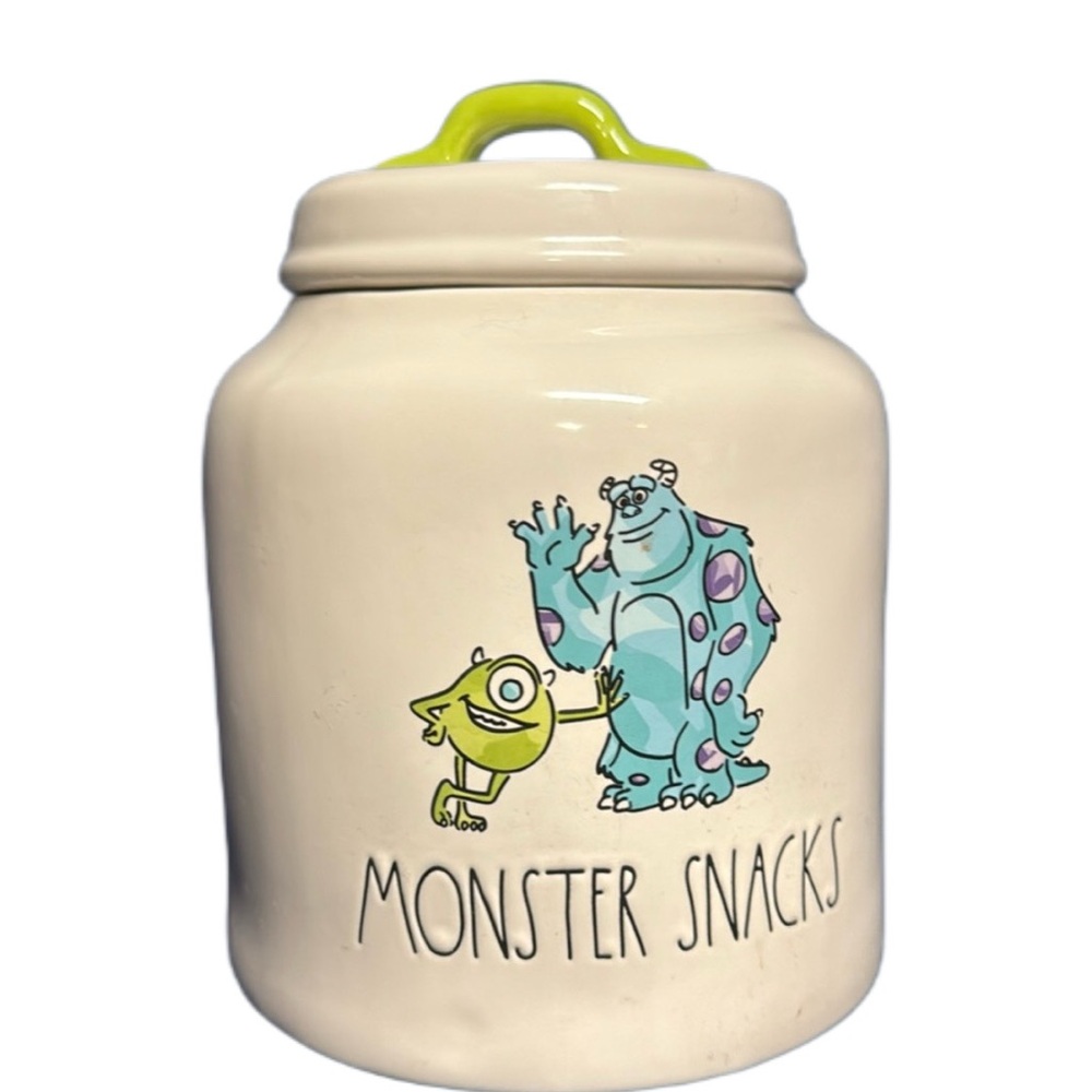 Rae Dunn Disney Pixar Monsters Inc. Monster Snacks Cookie Jar
Canister